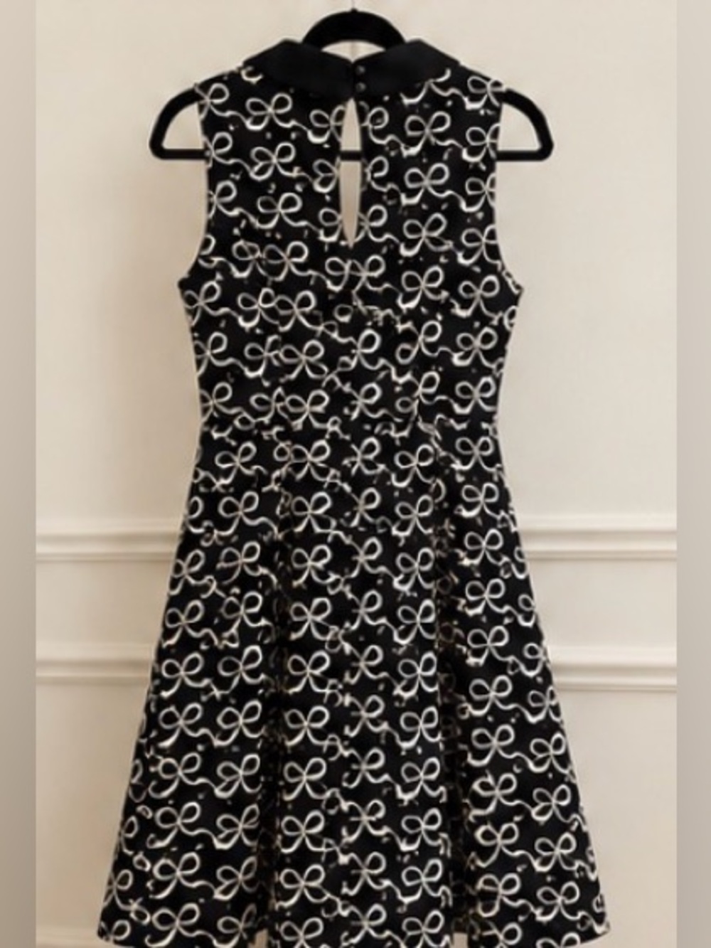 kate spade Black Midi Dress with White Bow Print - Picture 4 of 4